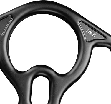 Belaying Rappelling Gear Climbing 50kn Large Bent Ear 8 Figure Descender Sturdy Metal Device Boulder Tool Descender Rappelling Gear Can Handle Heavy