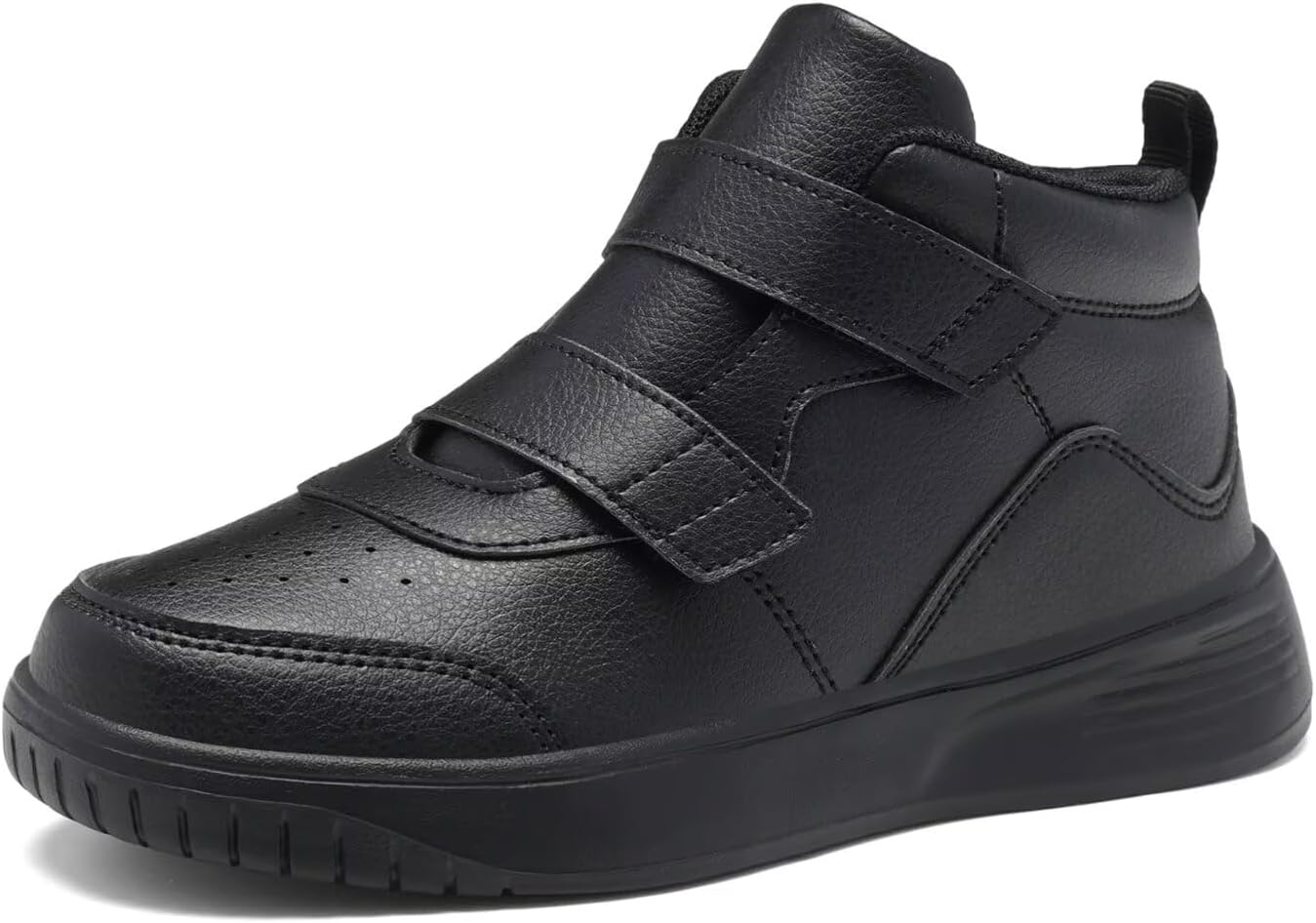 Boys Girls Sneakers for Kids High Top Casual Lightweight Classic Adjustable Strap Dual Hook and Loops Running Shoes