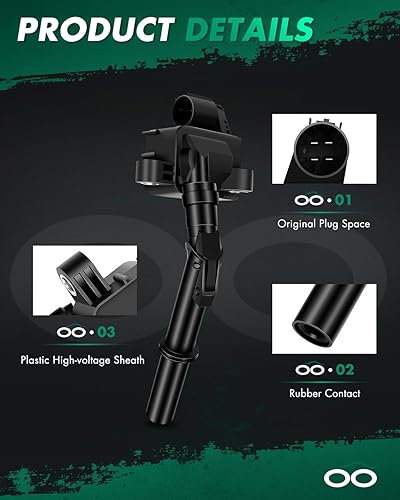 Vista 29 de SCITOO 1 bobinas de encendido con 4 bujías de iridio para Chevrolet 2011-2015 Cruze 1.4L 2016 Cruze Limited 1.4L 2012-2020 Sonic 1.4L 2013-2021 Trax