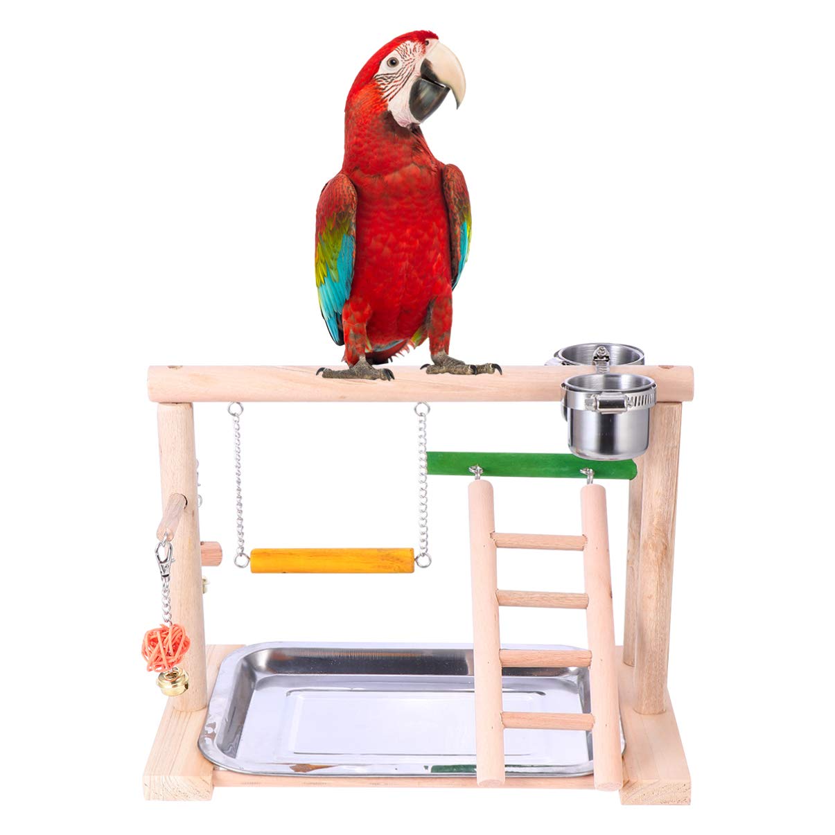 Amazon | VORCOOL 鳥スタンド 止まり木 遊び場 玩具 オウムハウス