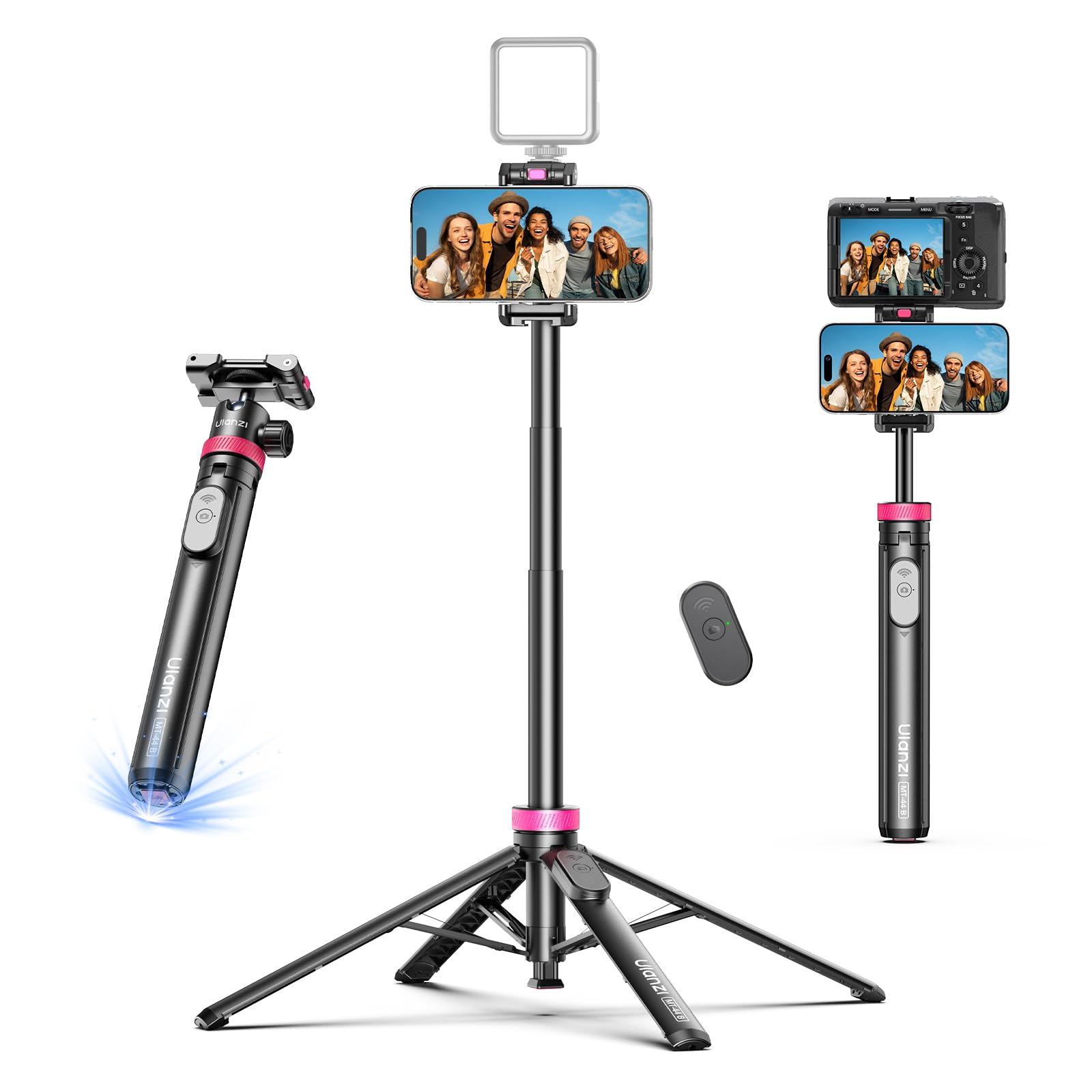 Amazon.com: ULANZI 0.01s Auto Pop Open Phone Tripod with Remote