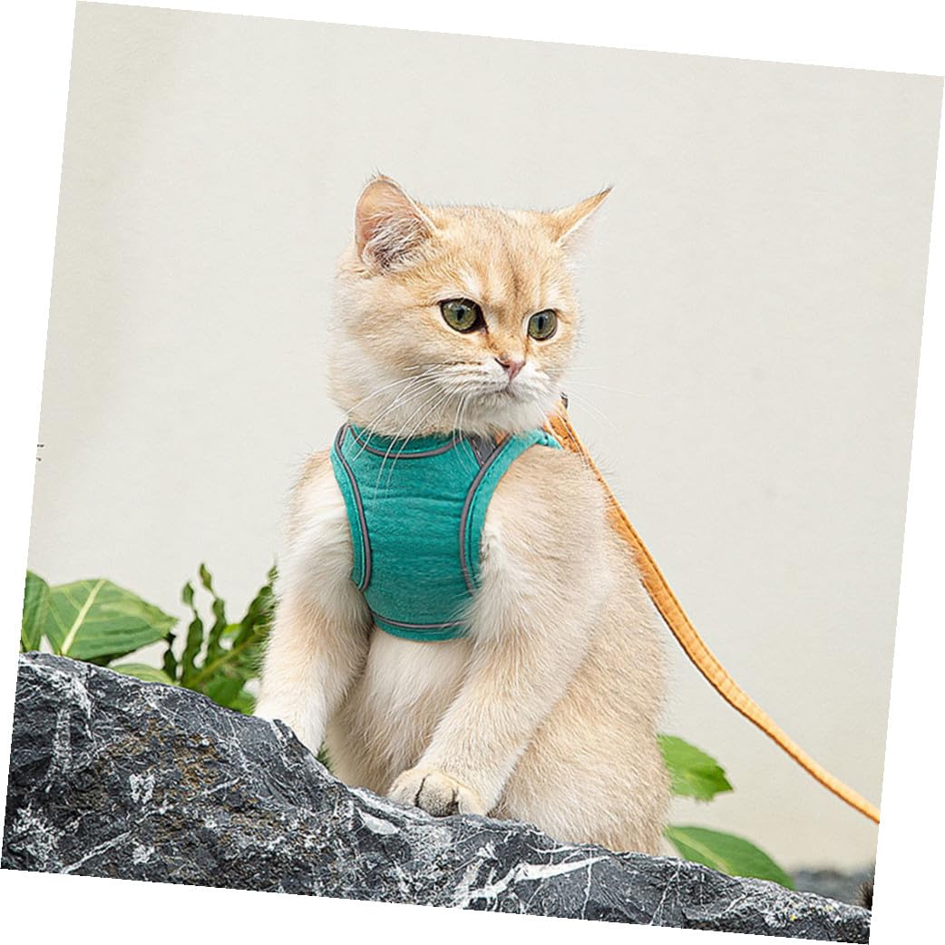 VANZACK 3ensembles Laisse Réfléchissante pour Chat avec Ajustable Confort Optimal pour Promenade Extérieure Design Élégant Et Matériaux De Qualité