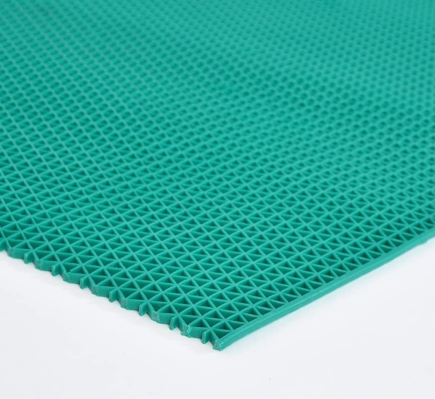 Image of VNQ! Anti Skid & Multipurpose Rubber Mat /Bathroom Mat /Shower Mat /Carpet /Rugs /Rainmat /Swimming Pool Mat Colour Green|(4X8 Feet)
