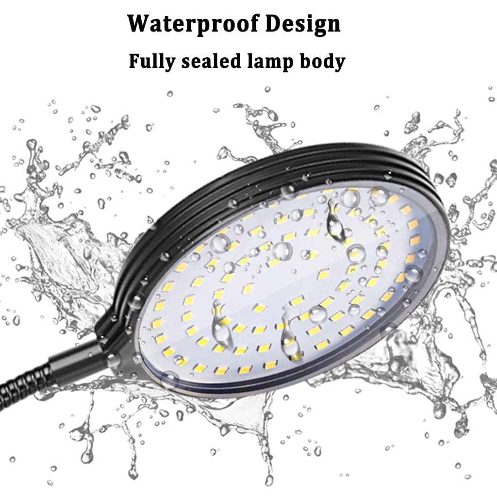 Luz de Crecimiento de Espectro Completo para Plantas de Interior, Luz de Planta LED con Espectro Rojo y Azul, 3 Modos de Cambio, 5 Brillo Regulable, para Jardín, Casa, Oficina, Semillas
