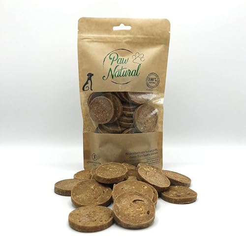 Monedas de salmón puro Bocadillo para perros Golosinas Recompensas 300 gr