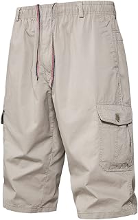 Men's Tracksuit Athletic Pants Male Summer Cargo Pants Solid Color Pocket Tether Plus Size Mid Wash Shorts Cargo Pants Relaxed Fit