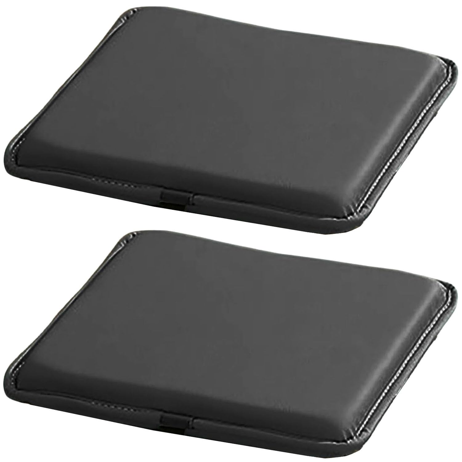 Set of 1/2 kitchen Stool Cushions for Dining Chairs, 30 35 Bistro Square Chair Pads with Ties 3cm Thick Anti-Slip Indoor Outdoor Seat Cushion for Garden Bar Hight Stool(Dark Grey,28x28x3cm(2pcs))