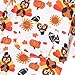 Fantasy Era Baby Toddler Boy Button Down Short Sleeve Shirt for Thanksgiving with Turkey Pumpkin Football Print(Brown,18-24Months)