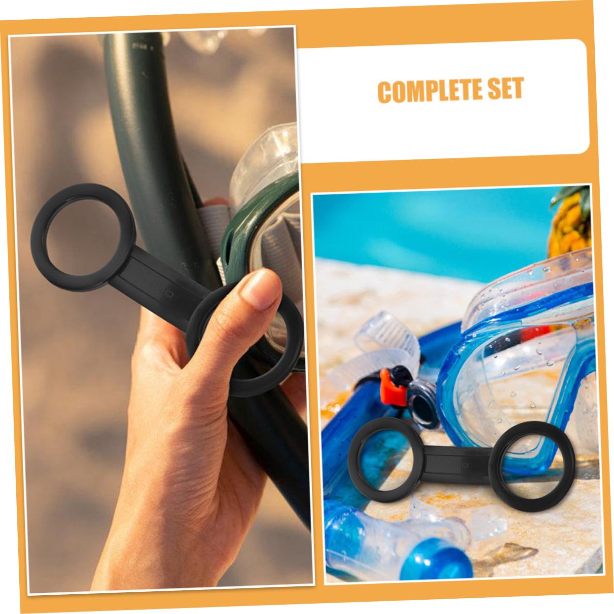 Soporte para Snorkel de Buceo Clip Silicona 10 Piezas Sujeta Resistente Accesorio Acuático para Adultos Equipo de Snorkel Uso en Buceo y Esnórquel