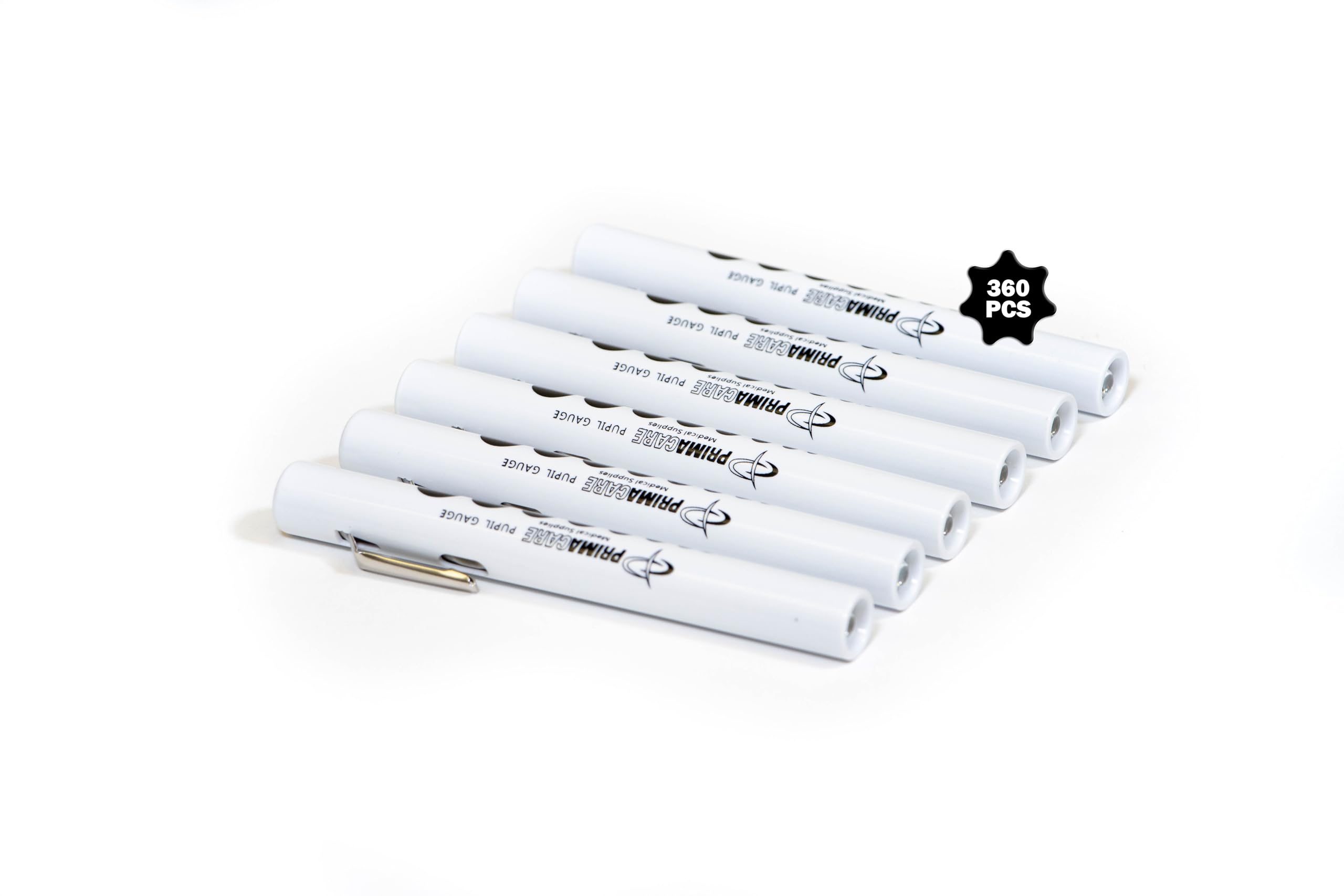 Primacare CSDL-9223 Disposable Diagnostic Medical Penlight with Pupil Gauge, 1/2 x 5-Inch, Pack of 360