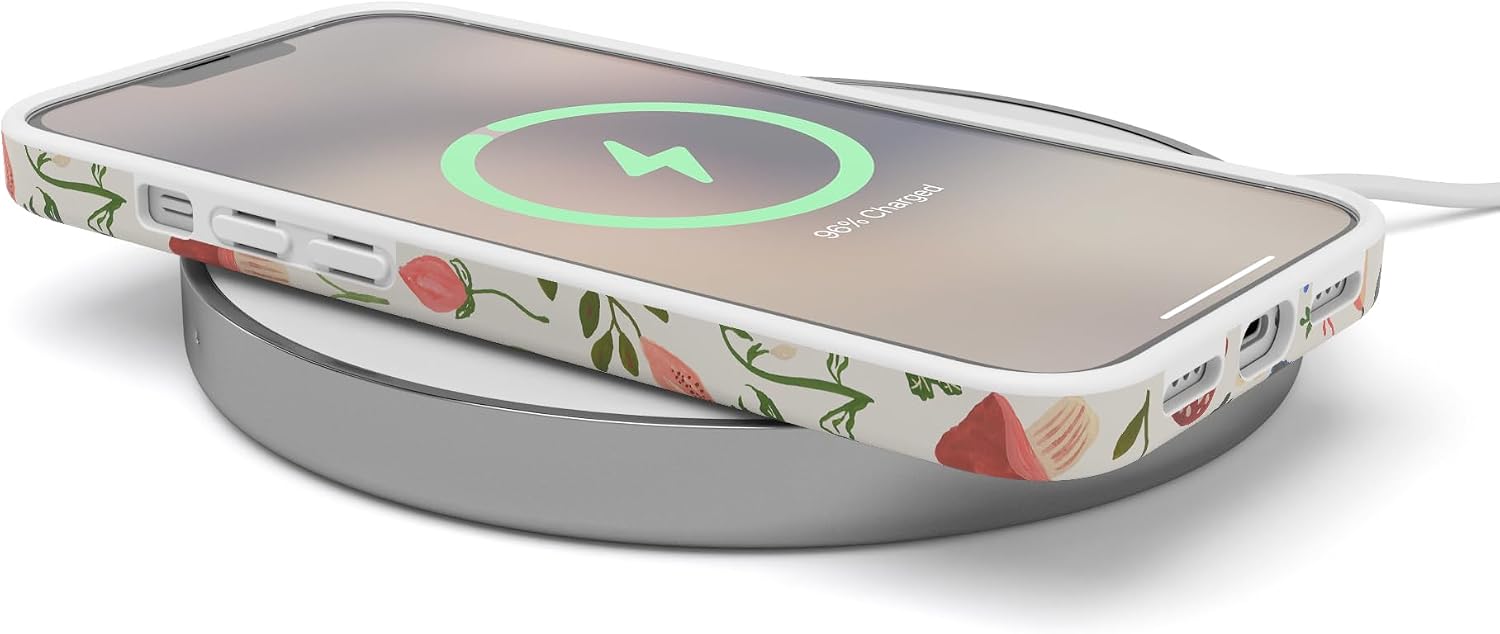 Casely iPhone 13 Case | Garden Party | Mushroom Floral | Compatible with MagSafe | Classic Ultra Slim Design