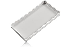 Petite Plastic Marvel: 8" x 4" Small White Mini Tray