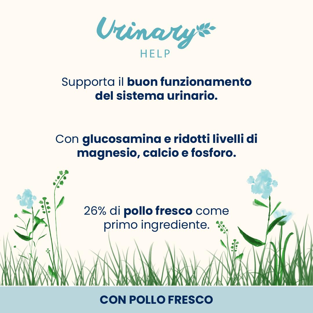 Almo Nature Urinary Help - Crocchette Gatto con Pollo Fresco - Supporto al Sistema Urinario con Ridotti Livelli di Magnesio, Calcio e Fosforo - 2 kg