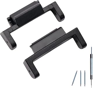 LIJINLAN Hard ABS Adapter Convert 16mm to 22mm Band Connection Adapter Fit for Casio G-Shock DW5600/GW5610/DW9052/GDF-100/GD110/GD120/GA100/GBX110 Accessory (ABS,Black)