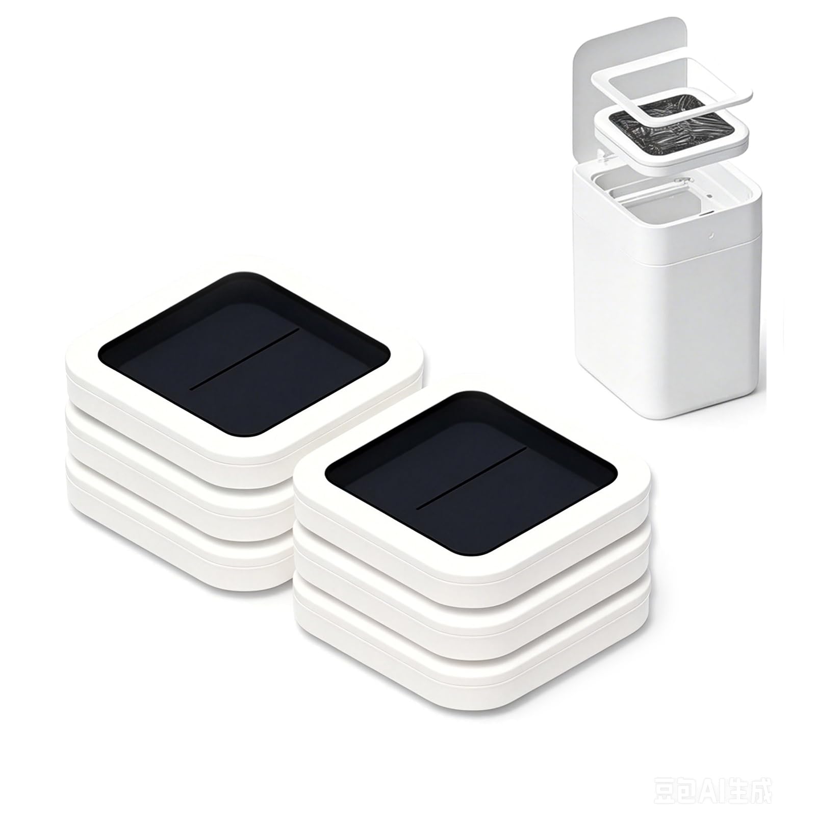 Sac poubelle Smart Bin Premium : recharges haut de gamme pour poubelles électriques 15L