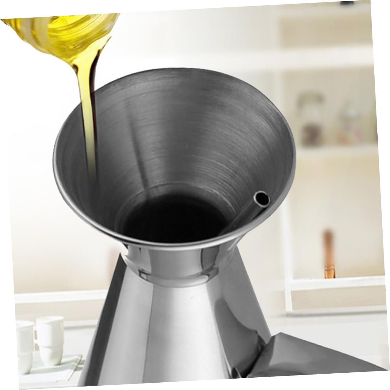 Ciieeo Stainless Steel Oil Dispenser Leakproof Olive Oil Sprayer Vinegar Sauce Bottle