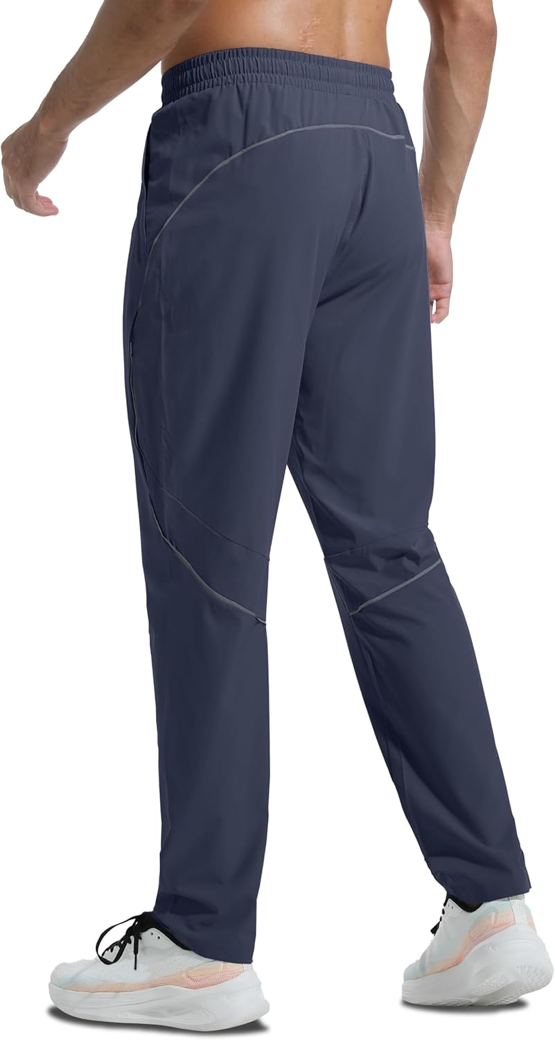 Men's Lightweight Sweatpants with Pockets Quick Dry Breathable Workout Pants for Men Athletic Gym Running Joggers - Image 3