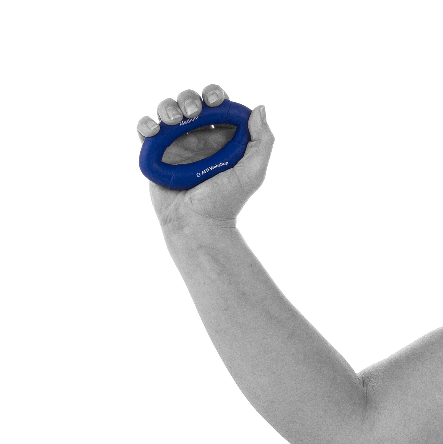 AFH Webshop 8er Spar Set | Silikon Handtrainer und Fingertrainer | EasyFlex Premium Qualität | ergonomischer Fingertrainer Ring | Greifkraft Griffkraft Trainer | 8 Verschiedene Widerstände