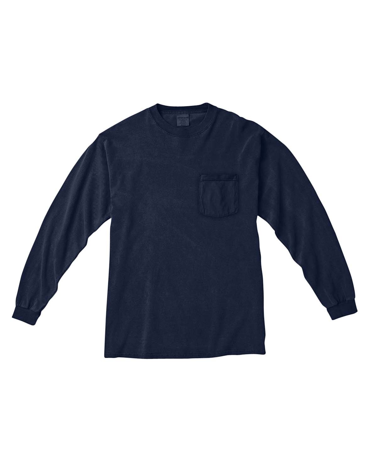 Comfort Colors Chouinard 4410 Long Sleeve Heavyweight Cotton Pocket Tee