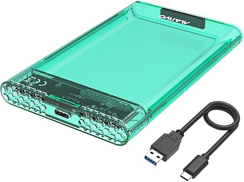 Miniatura 7 de MAIWO Caja de disco duro externo para 0.276 in 0.374 in 2.5 pulgadas SATA SSD/HDD, 5Gbps USB C a SATA adaptador de almacenamiento, capacidad de 6TB