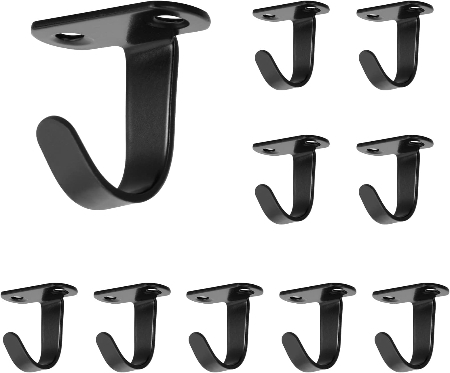 Alise Ceiling Hooks,Ceiling Mount Curtain Rod Bracket Holder,Closet