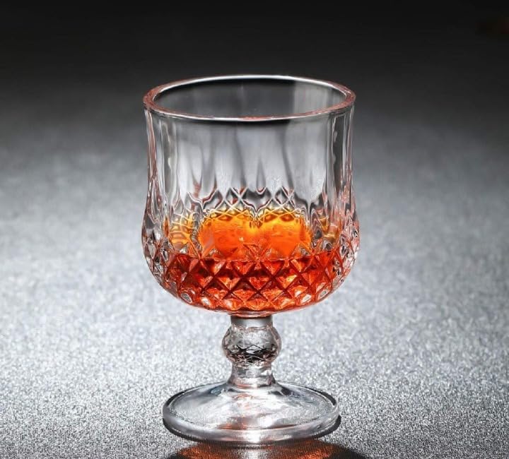 Italian Crystal Brandy Glasses - Set of 6 -1