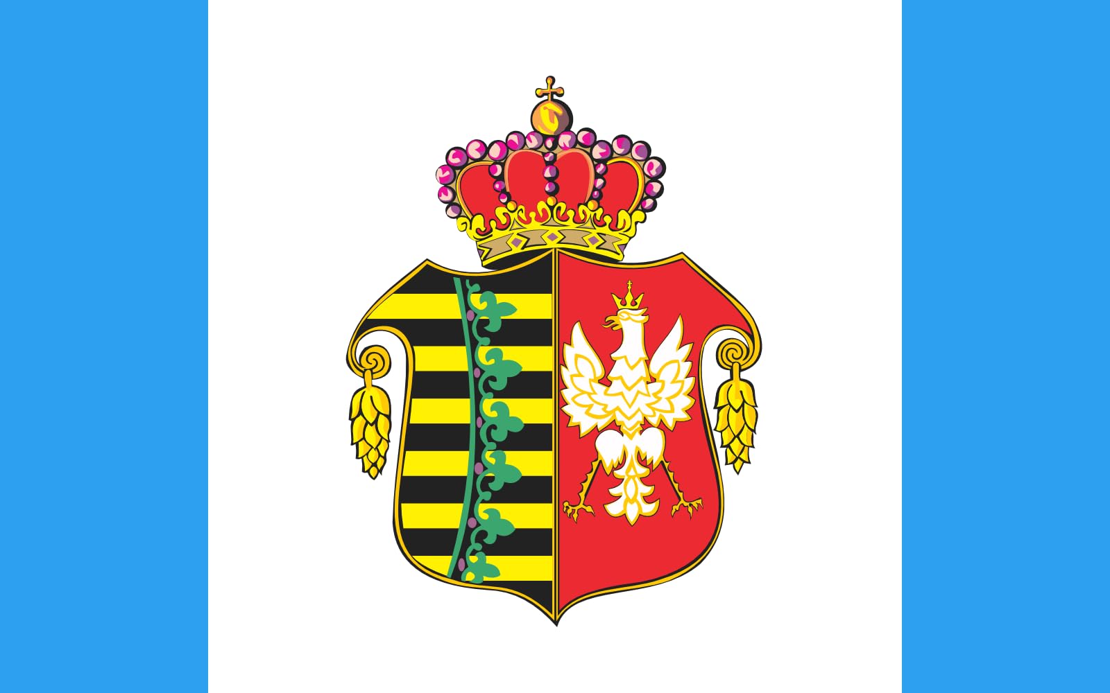 Drapeau Chrzanów flag 1 grand format résistant aux intempéries