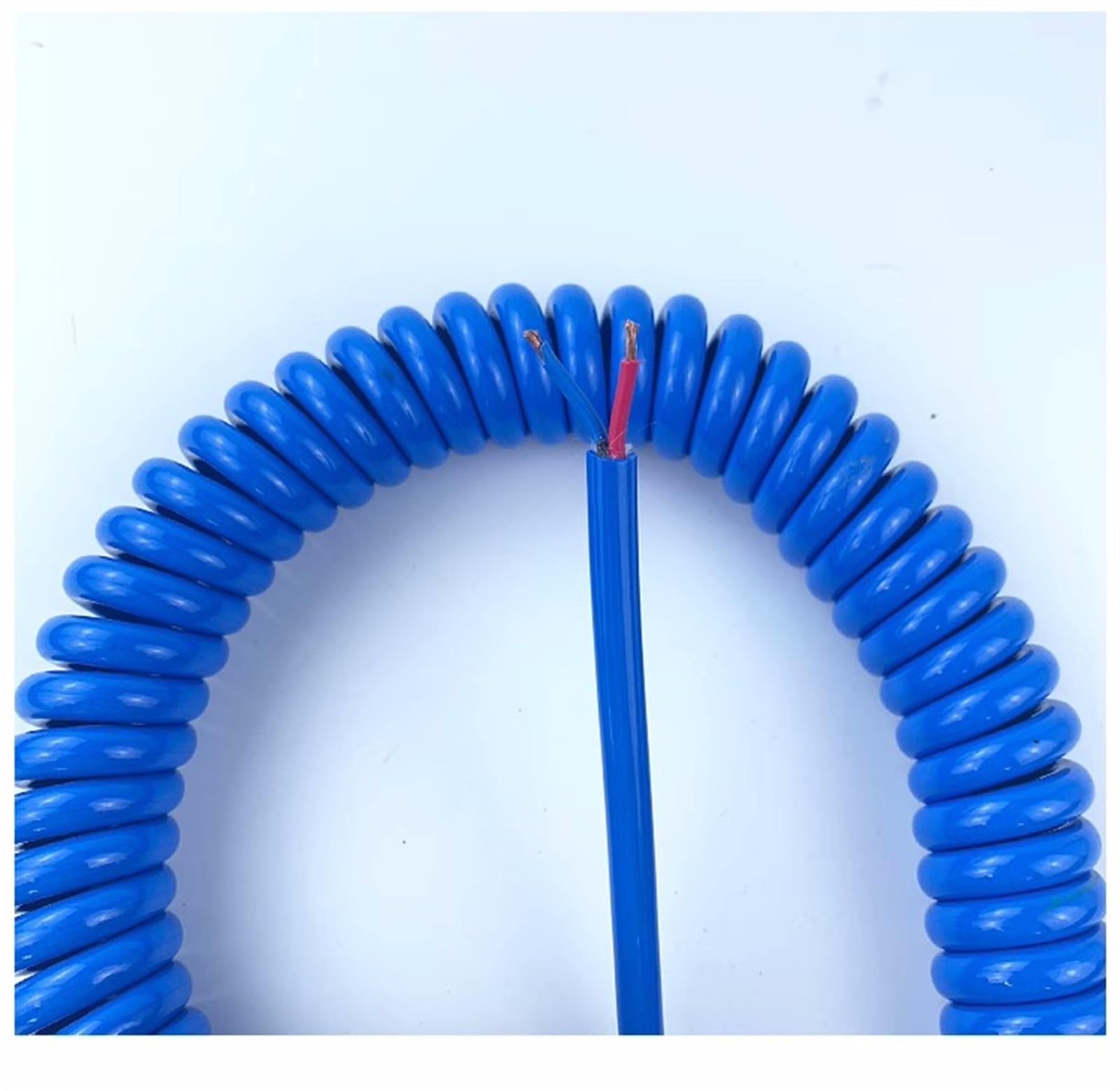 Spiralny przedłużacz zasilający z PVC | Rozciągnięcie 1-18 m Pogoda na zewnątrz.: Spiralny przedłużacz zasilający(Stretch 5 meter)