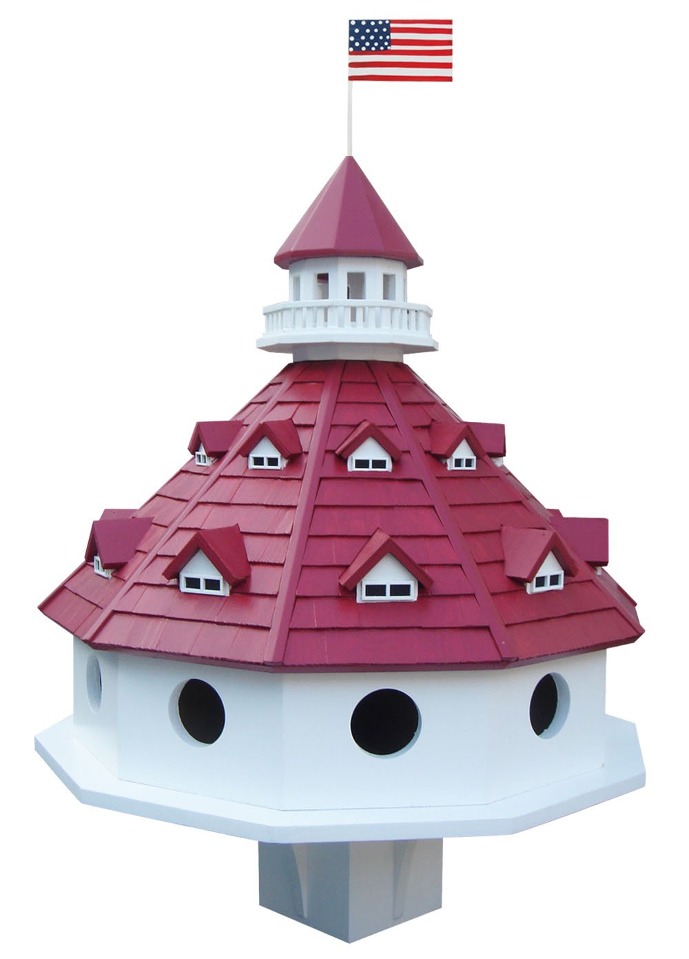 Home BazaarHotel California - Purple Martin House, Red/White/Pine