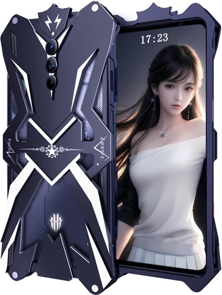 REDMAGIC 8S Pro+ Metal Case, Phone Case for Nubia Red Magic 8S Pro Plus, Metal Bezel Apple Phone Case, Armor