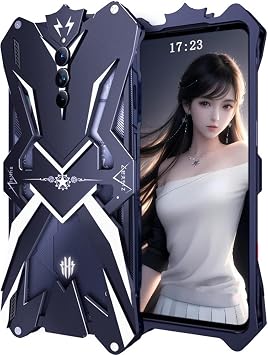 REDMAGIC 8S Pro+ Metal Case, Phone Case for Nubia Red Magic 8S Pro Plus, Metal Bezel Apple Phone Case, Armor