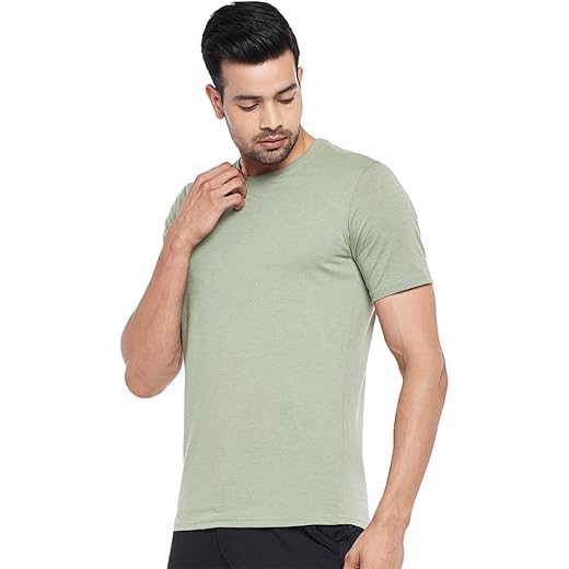 Mens Solid Regular Fit T-Shirt