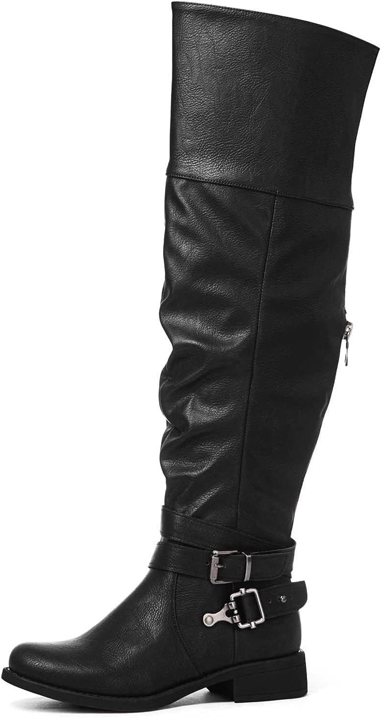 GLOBALWIN Women's Over The Knee Thigh High Boots