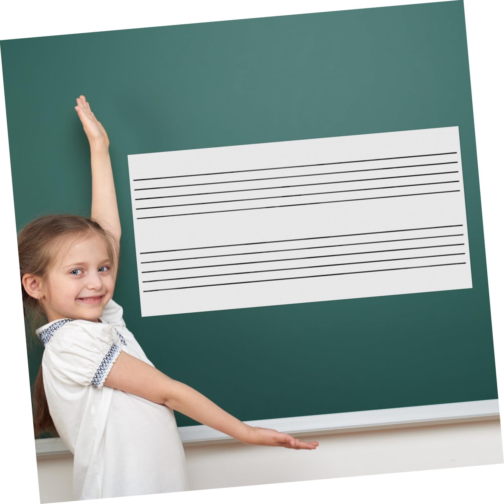 Magnetisches Tragbares Whiteboard mit Fünf Notenlinien Wiederverwendbar und Abwischbar Multifunktional als Nachrichten und Memo Tafel für Musikunterricht Haushalt und Büro