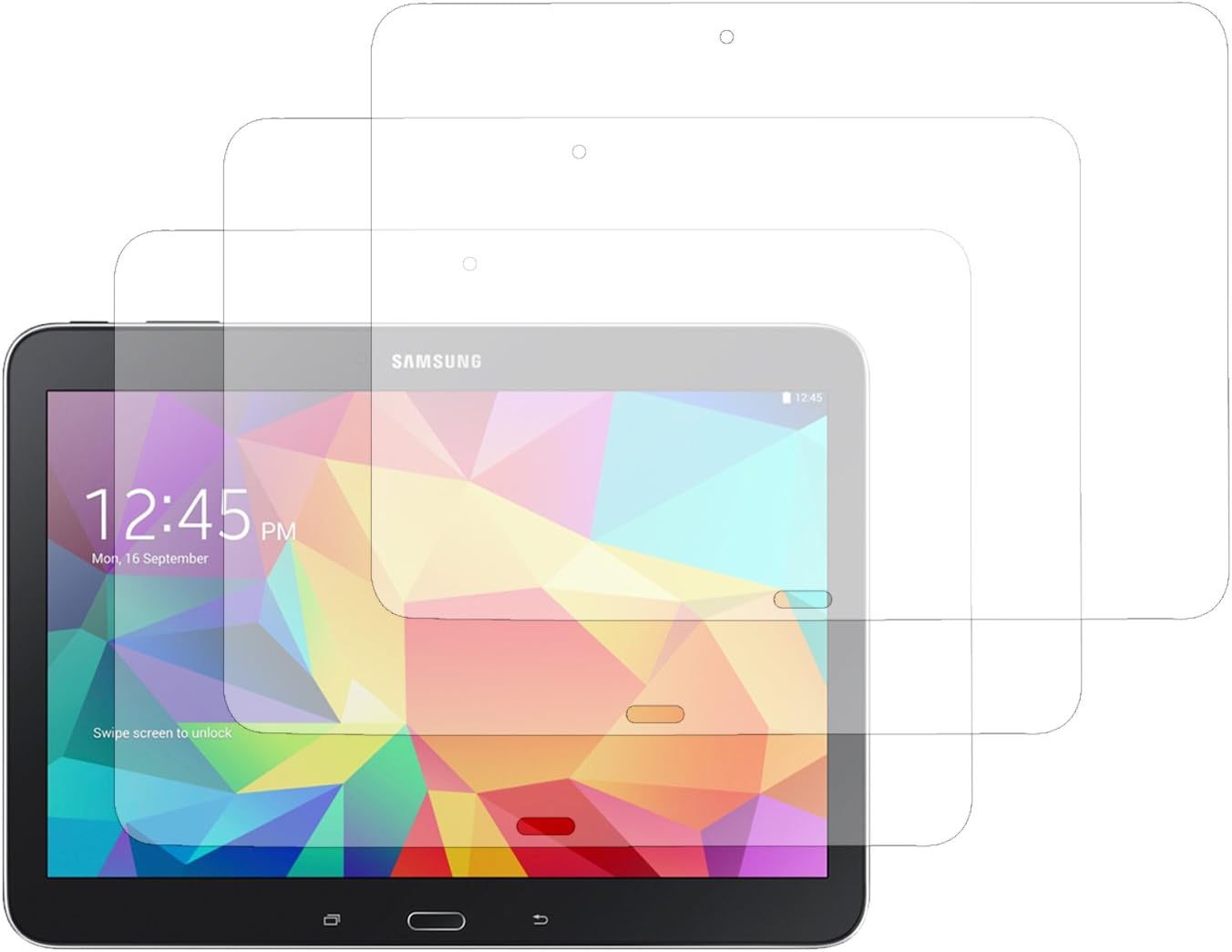 EnGive 3 Packs Crystal Clear Screen Protector for Samsung Galaxy Tab 4 10.1 SM-T530 T531 T535