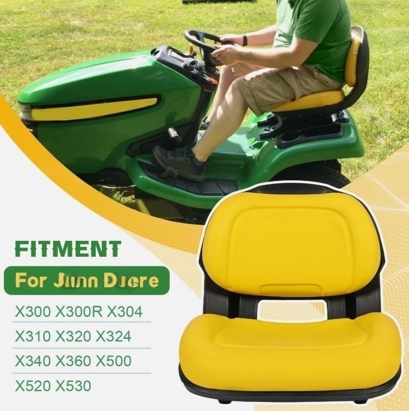 Plastic Lawn Mower Seat X300 X300R X304 X305R X310 X320#AUC13500, Replacement for John Deere OEM