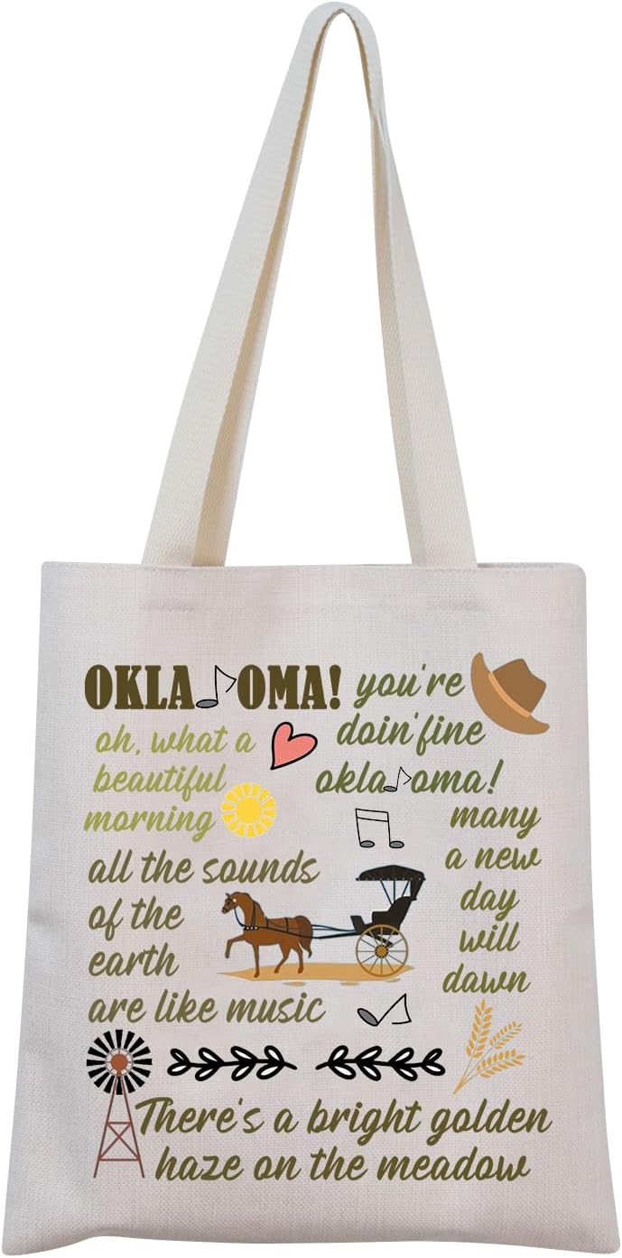MINIGIU Musical Inspired Gift Musical Fan Gift Musical Tote Bag