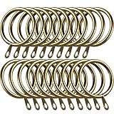 Vorhangring: Außendurchmesser beträgt ca. 37 mm, der Innendurchmesser beträgt 30 mm, passend für Gardinenstangen mit weniger als 27 mm. Bitte stellen Sie vor dem Kauf die Größe sicher