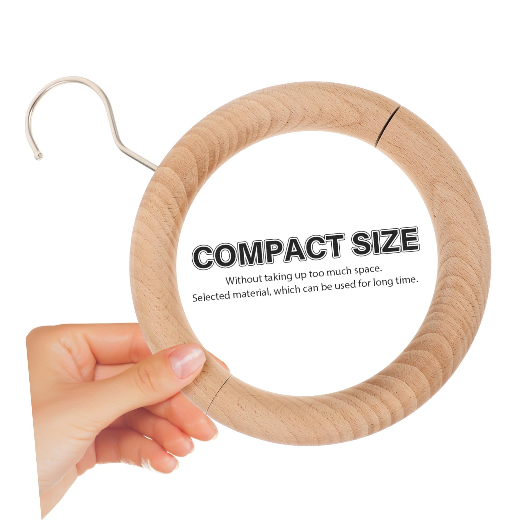 Percha para Bufandas Diseño Magnético, Madera E Hierro, para Sujetar la Ropa y Organizar Armario en Casa