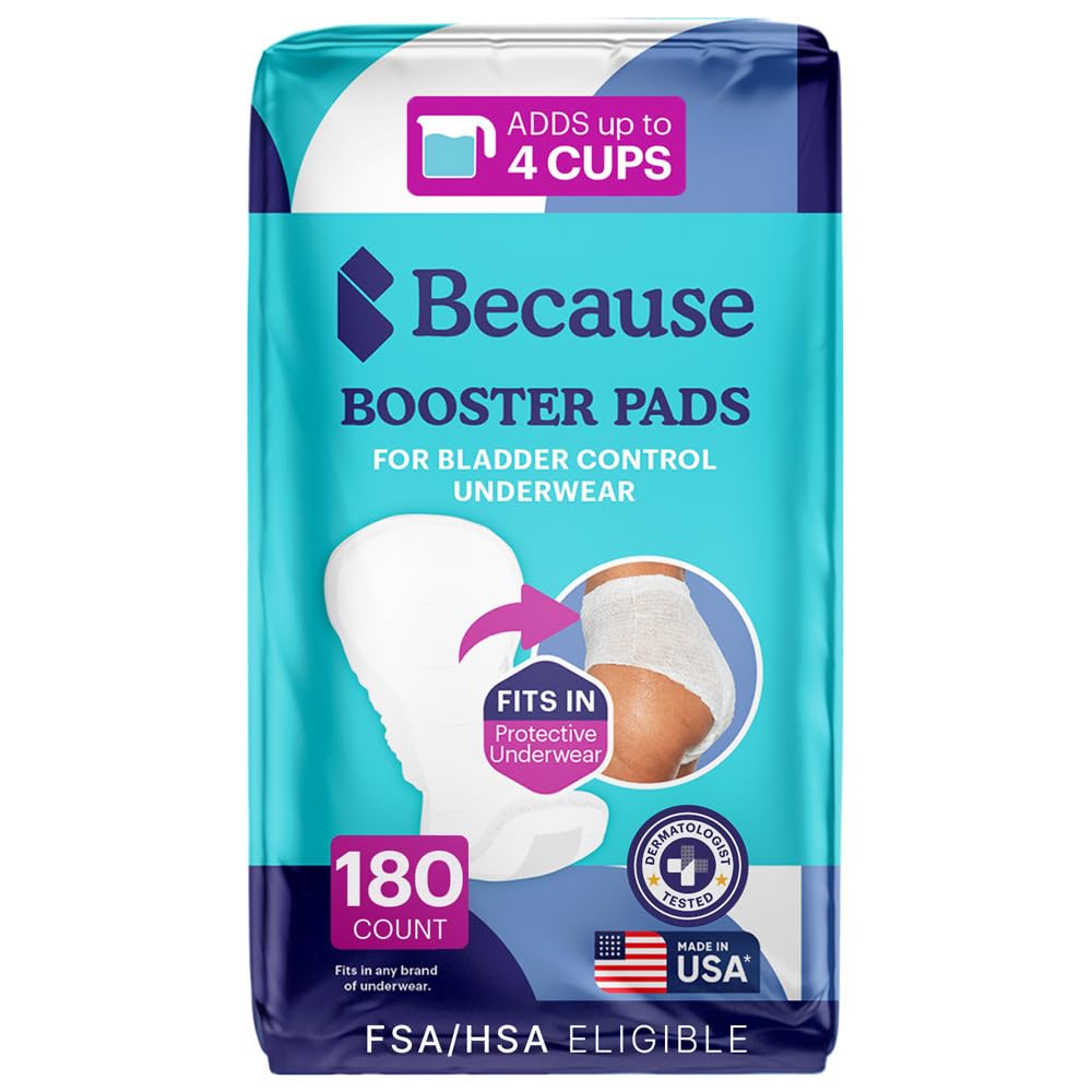 Because Overnight Booster Pads Fit All Adult Diapers, Helps Keep Your Adult Diaper Active All Night, Adds 4 Cups to Incontinence Underwear, Extra
