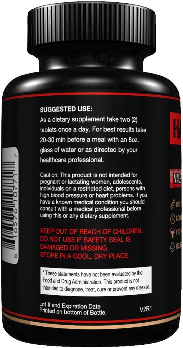HARD HEADD Supplement for Male Wellness, Boost Your Energy, regain Your Strength, Great for Workout Power : Health & Household