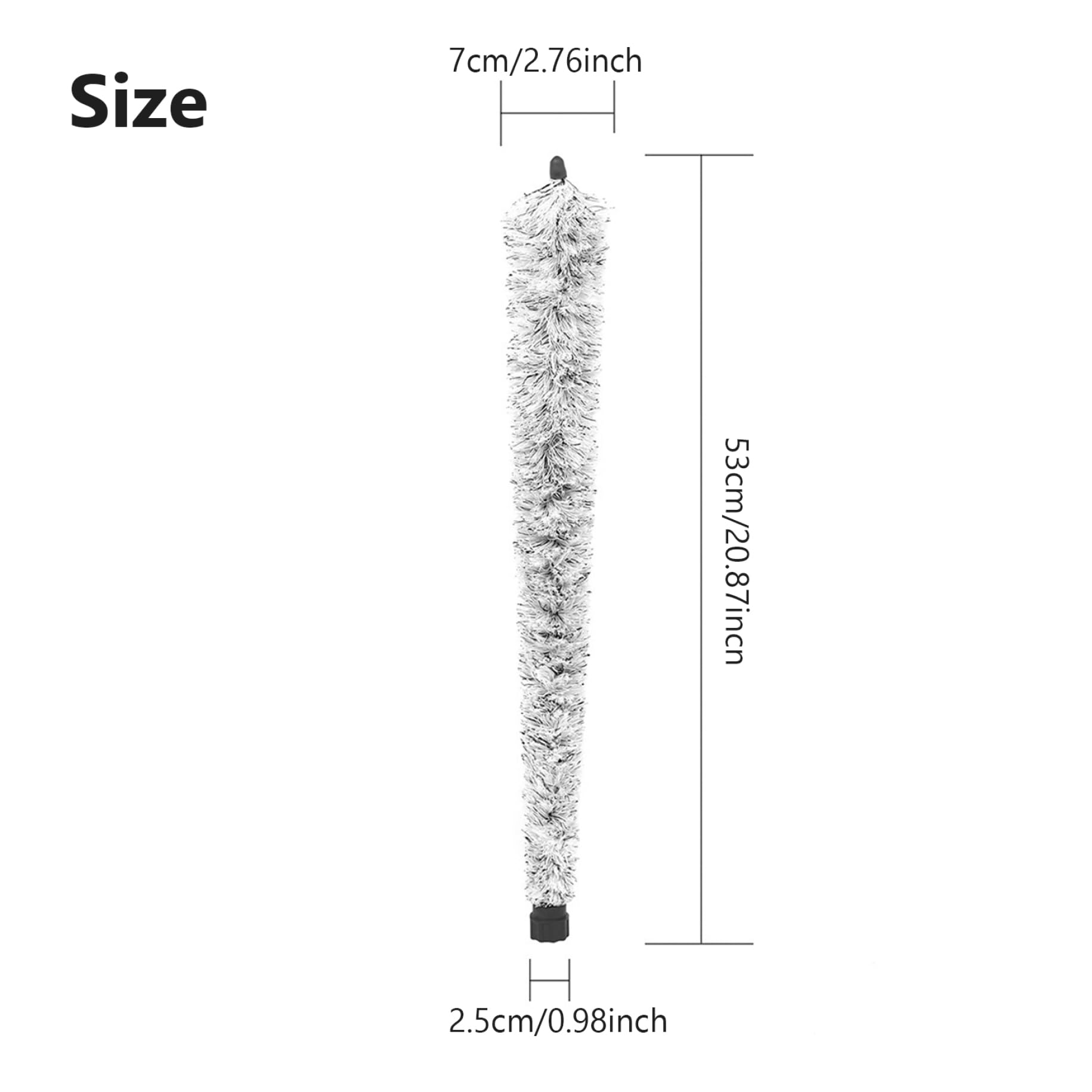 Écouvillon de Nettoyage de Saxophone Alto, Brosse de Nettoyage de Sax Alto avec Pointe en Caoutchouc et poignée, kit de Nettoyage et de Soins de Sax