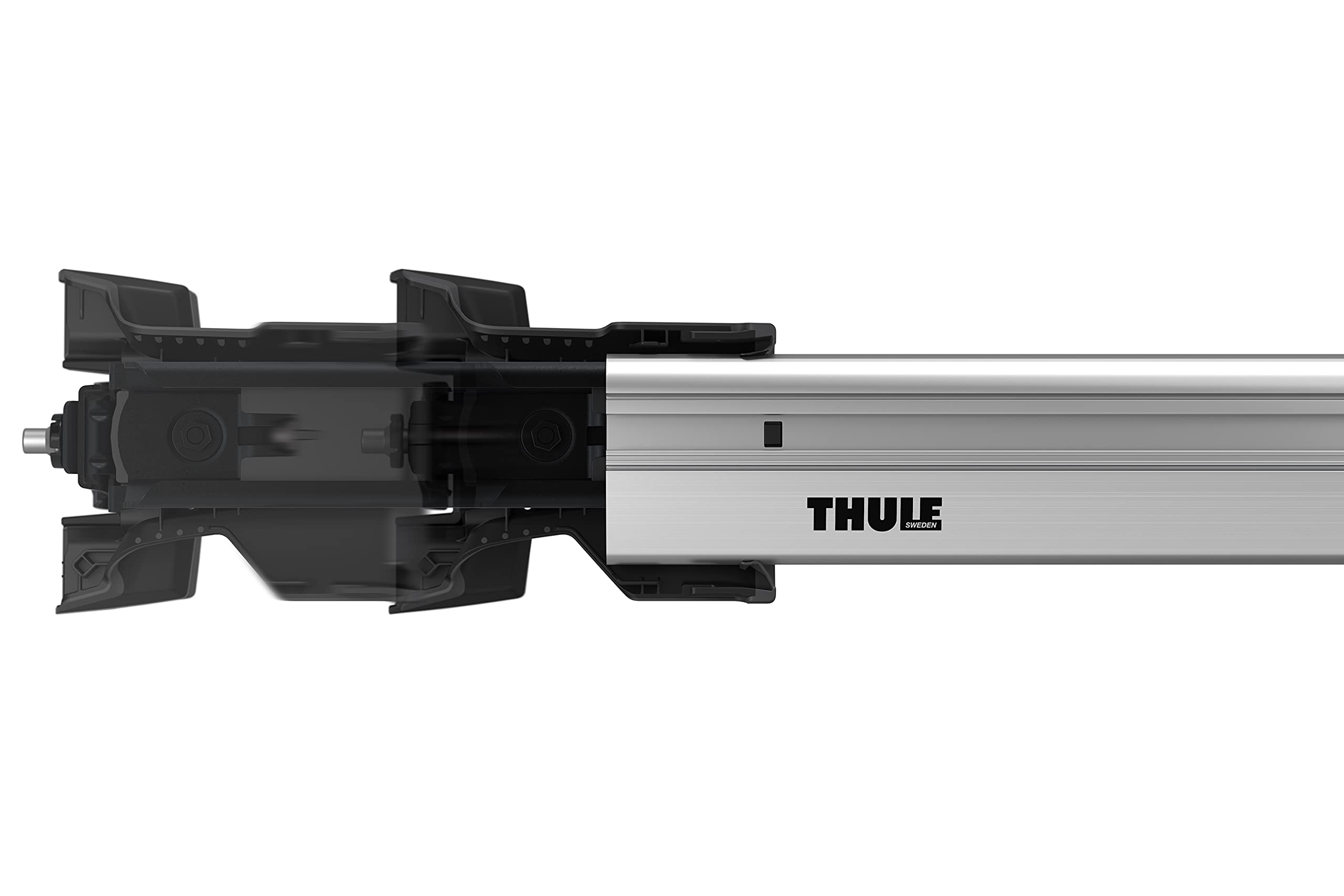 THULE Kompletny srebrne aluminiowy bagażnik bazowy WingBar Edge kompatybilny z BMW X5 G05 od 2019 z relingami zintegrowanymi (bez prześwitu) Alu ładowność 75 kg