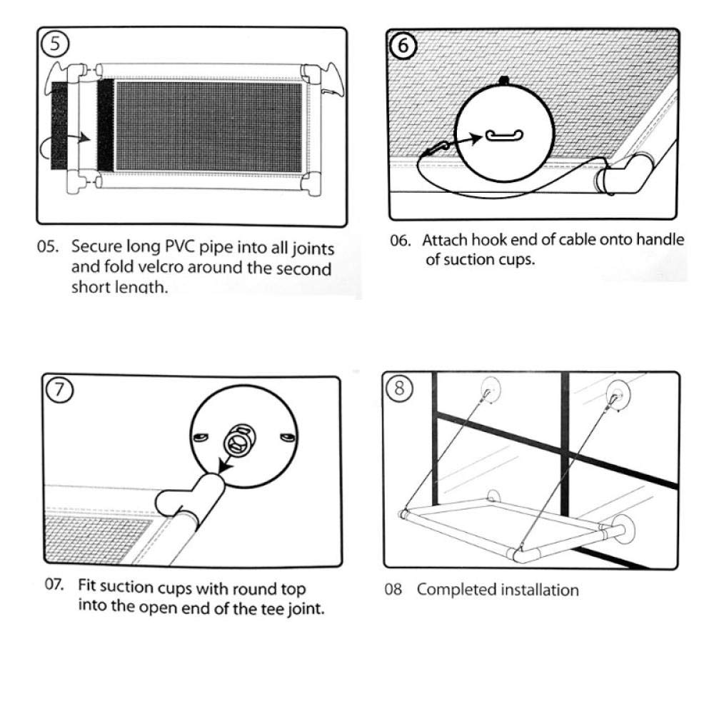 Katzenhängematte Cats Hammock Window Barsch Wandmontage Abnehmbarer Waschbarer Hängender Nest Ruhesitz Mit Absaugung 1 Satz