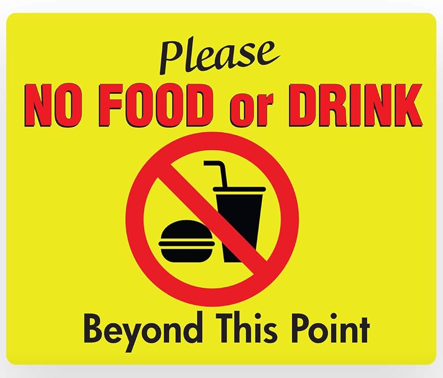 amazon-com-no-food-or-drink-beyond-this-point-sign-pvc-11-x-9-industrial-scientific for Free Printable No Food Or Drink Signs Amazon.com: NO FOOD or DRINK Beyond this Point Sign – PVC 11” x 9” : Industrial & Scientific for Free Printable No Food Or Drink Signs