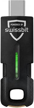Swissbit iShield Key 2 Pro USB-C Multi-Application Security Key with NFC FIDO Certified, Passkey (FIDO2), PIV Smart Card & OTP Authentication, Phishing-Resistant Security for Enterprise