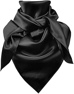 Men's Women's Wild Rag, Western Bandana Cowboy Scarves,Silk Feel Rancher Necker Chief