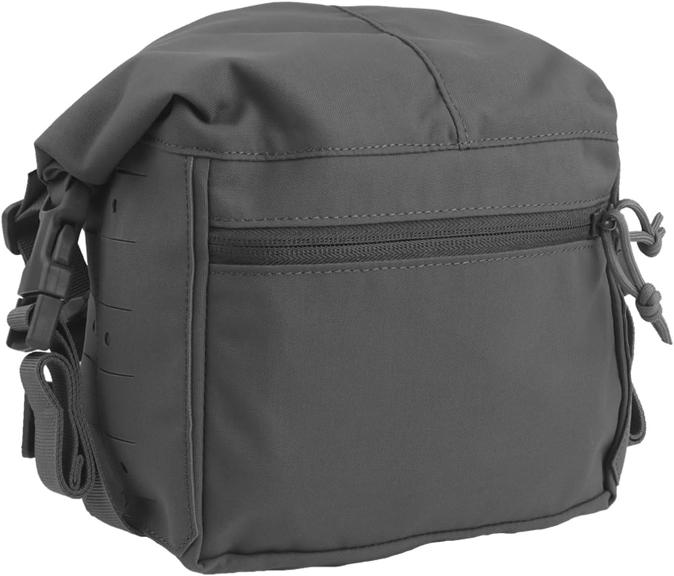 Tactical Expansion Pack Chest Bag, Large Capacity MOLLE Admin Pouch, Utility Chest Pouch for Placard Split Chest Rig(Grey)