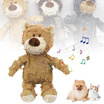 Indestructible Robust Bear, 2026 Upgraded Indestructible Dog Toys, Puppies Toys for Aggressive Chewers, Dog Squeaker Toy, Tough Toys, Interactive Puppies Toys for All Pet Types Brown,Large