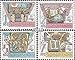 Tchécoslovaquie 2957A-2960A (complète.Edition.) 1988 bibliothèque Nationale Prague (Timbres pour Les collectionneurs)